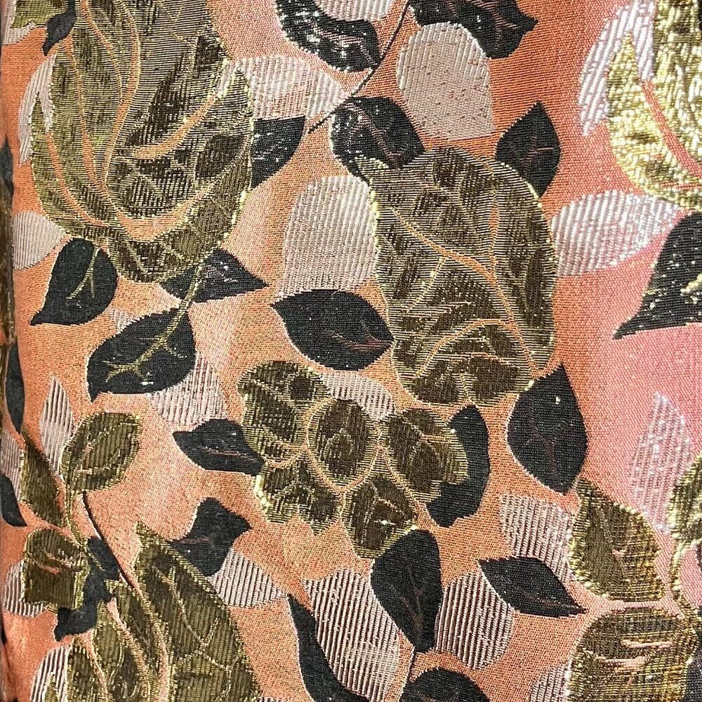 Rachel Roy Size 12 Pink With Metallic Brocade Floral Sheath Cocktail Dress - Picture 8 of 10